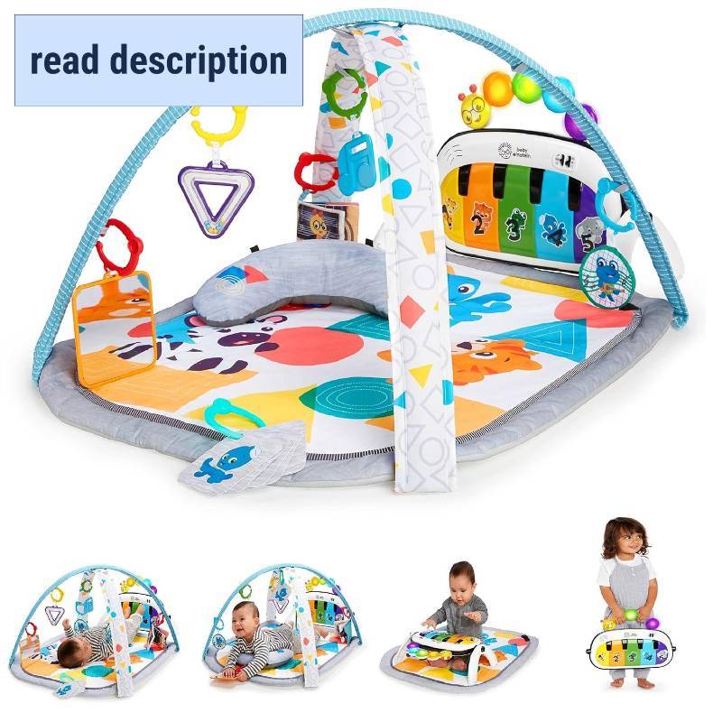 lot 171155 image: Baby Einstein 4-in-1 Kickin Tunes Music and Language Play Gym and Piano Tummy Time Activity Mat