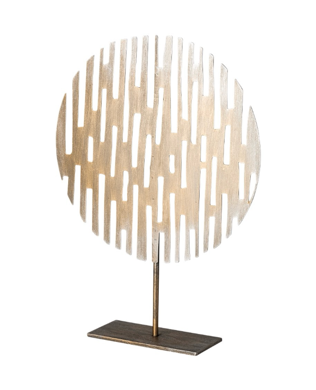 lot 5109042 image: Mercana Ezra (Large) 13L x 3W Gold Metal Circular Decorative Object 68811 - Retail $64.49