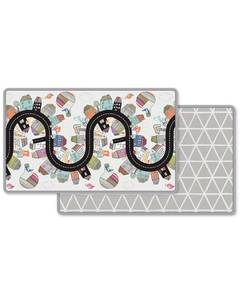lot 1309 image: Skip Hop Baby Play Reversible Foam Floor Mat, Vibrant Village, 86 X 52,