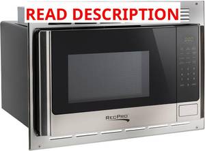 lot 1336 image: $270 Microwave with Trim Kit Stainless Steel) See Photos