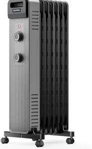 lot 1342 image: Pelonis Oil Filled Radiator Heater for Large Space, 2025 Upgraded, Space Heaters with 1500W Quiet Warmth Radiant Heater, 3 Heating Modes, Overheat & Tip-Over Protection, Adjustable Thermostat, Black