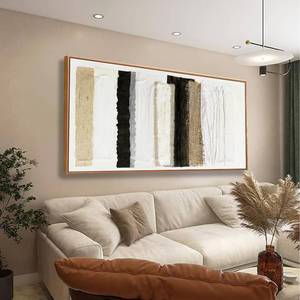 lot 1365 image: Abstract Canvas Wall Art Decor Maximalist Home paintings Decor Wall Art Prints Modern Framed Wall Decorations Multicolor Overlapping Strips Artwork 20 40 inch for Living Room Wall Bedroom Kitchen Office Decor