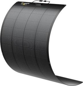 lot 1369 image: $270 BougeRV Arch Pro 200 Watts Anti-Shading N-Type Fiberglass Flexible Solar Panel, Portable 24 Volts 16BB Mono Cell 25% High-Efficiency, Compact for RV Camping Home Boat Marine Curve Surface Black