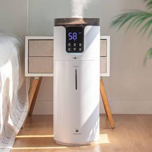 lot 2427 image: $135 Humidifier large room 16L4.2Gal - Lacidoll Whole house Humidifier for Home1500 sq.ft. Ultrasonic Cool Mist Humidifiers for Bedroom with Extension Tube & Aroma Box & Night light, White