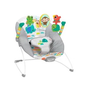 lot 2477 image: Bright Starts Playful Paradise Vibrating Baby Bouncer with Toys