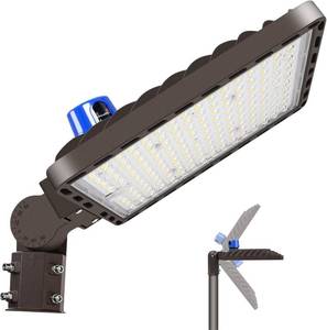 lot 2496 image: $155 350W LED Parking Lot Lights Outdoor with Slip Fit Mount 52500LM 5000K Super Bright Dusk-to-Dawn Parking Area Light IP65 Commercial and Security Street Stadium Lighting Heavy-Duty 100-277V