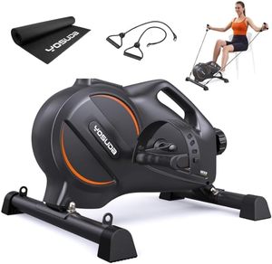 lot 2511 image: $110 YOSUDA Under Desk Bike Pedal Exerciser - Magnetic Mini Exercise Bike, Desk Pedal Bike for HomeOffice Workout
