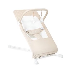 lot 2515 image: Baby Delight Highland Organic Portable Baby Bouncer - Oat