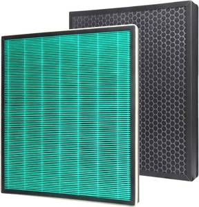 lot 2546 image: 2 Pack 250250S Air Purifier Replacement Filter Compatible with Coway Airmega 250250S Air Purifiers, Max 2 Green True HEPA and Active Carbon Filter