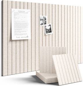 lot 2558 image: Fluxynara Large Felt Bulletin Board 36 x 24 Cork Board Alternative-6 Pack with 40 Safe Removable Adhesive Tabs, Cork Boards for Walls Cork Board for Home Office Classroom Pin Board (Oatmeal)