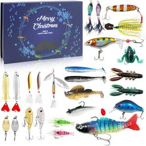 lot 2561 image: MYUPDALIN Christmas Countdown Fishing Advent Calendar 2025, Fishing Lure Countdown Calendar, Bait Set Suitable for Fishing Enthusiasts