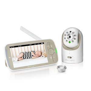 lot 2575 image: $200 Infant Optics DXR-8 PRO 5-Inch Baby Monitor in WhiteBeige
