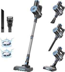 lot 2585 image: Cordless Vacuum Cleaner with Self-Standing, LED Screen Stick Vacuum Cleaners for Home, Lightweight Powerful Suction Vacuum, 6-in-1 Rechargeable Vacuum for Carpets, Pet Hair, Hardwood Floors
