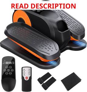 lot 2601 image: Under Desk Elliptical Machine,Foot Exerciser for Seniors Fully Assembled, Quiet & Portable Electric Seated Pedal Exerciser with Remote Control & 12 Adjustable Speeds