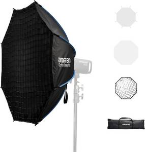 lot 2640 image: amaran Octa Dome 120 Softbox,120cm (4ft) one-snap Setup Ultra-Large Octagonal Bowens Mount softbox for amaran 60100200150c300c (Octa Dome 120)