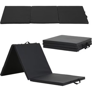 lot 2647 image: GJWL Gymnastics Mat Wrestling Mat Gym Mat Indoor Outdoor for Tumbling Stretching Yoga, Black