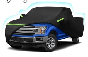lot 2666 image: Car Cover for Ford F150 Super Crew Cab 5.5ft Bed, 6 Layers Waterproof All Weather Car Cover with Door Zipper & Cotton Lining for F150 XLXLTLariatKing RanchLimitedPlatinumTremor(5.5ft Bed)