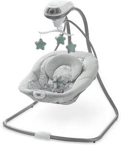 lot 2674 image: $140 Graco Simple Sway Baby Swing, Side to Side Motion, Infant Swing with 6 Speeds, Vibration, Ivy
