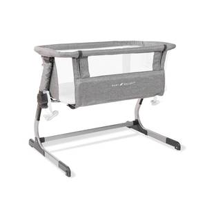 lot 2684 image: $180 Baby Delight Beside Me Dreamer Bassinet  Bedside Sleeper  6-Position Height Adjustment  Charcoal Tweed