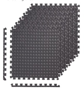 lot 2695 image: AmazonBasics Exercise Mat with EVA Foam Interlocking Tiles
