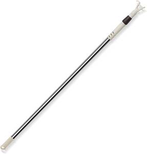 lot 4193 image: Tension Rod Blinds Shads Push Pull Adjustable Rod for Skylight Cordless Window Blinds and Shades,Easy to Pull The Shades Down and Up 45 to 78inch. Argent