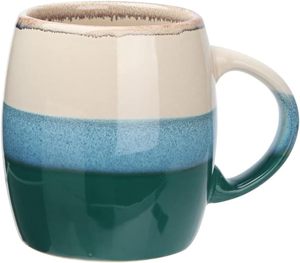 lot 4230 image: 18 oz Large Pottery Coffee Mugs,Handmade Green Pottery Mug for Office and Home, Dishwasher and Microwave Safe