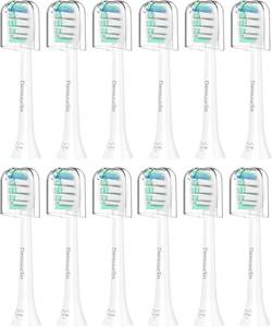 lot 4248 image: Toothbrush Replacement Heads for Philips Sonicare and More Click-on Handles 11 Pack White