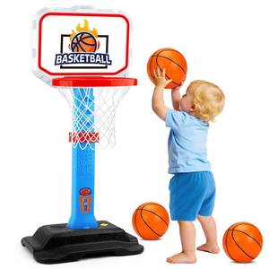 lot 279 image: Toddler Basketball Hoop for Kids 1-3, Mini Adjustable Basketball Hoops Indoor with Balls Outdoor Pool Basketball Goal Sports Play Toys for 1 2 3 year old Baby Boys Girls First Birthday Gifts Age 1-2-3 - Retail $40