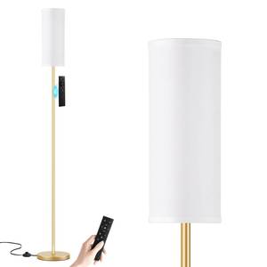 lot 281 image: LAMP SHADE NOT INCLUDED Ambimall 64 Floor Lamps for Living Room with Remote Control and Stepless Dimmable Colors Temperature & Brightness - Retail $46