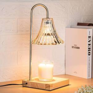 lot 282 image: Marycele Candle Warmer Lamp with Timer, Candle Wax Warmer Flower Lamp Dimmable, Birthday Day Gifts for Mom Women, Home Fragrance Accessories for Dorm Room Decor - Retail $28