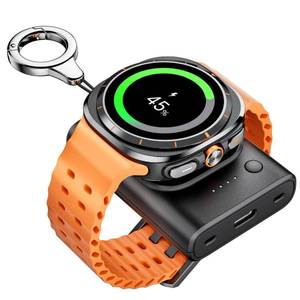 lot 294 image: Portable Charger for Samsung Galaxy Watch 88 ClassicUltra7, 1800mAh Charger for Samsung Watch FE66 Classic55 Pro44 Classic3Active 2, with Keychain - Retail $24