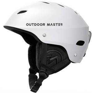 lot 298 image: OutdoorMaster Kelvin Ski Helmet - Snowboard Helmet for Men, Women & Youth (White,M) - Retail $50