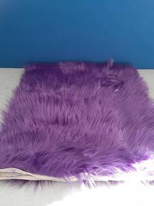 lot 376 image: 18x18 Furry Purple Pillow Case  - Retail $0