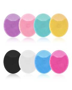 lot 407 image: Face Scrubber, 8 PCS Silicone Face Scrubber Exfoliator for Women, Face Cleansing Brush Blackhead Acne Pore Pad for Deep Cleaning Skin Care - Retail $8