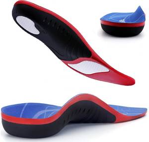 lot 421 image: (New) Plantar Fasciitis Insoles High Arch Support Insoles for Plantar Fasciitis Relief Standing All Day Orthotics Cushioned Shoe Inserts for Heavy Duty Work Boot Gel & Memory Foam Insoles Flat Feet - Retail $10