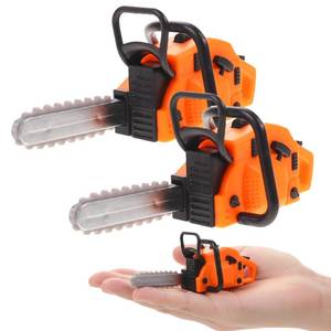 lot 423 image: JOINPAYA 2Pcs Miniature Dollhouse Chainsaw Mini Garden Chainsaw Figurine PVC Fairy Garden Accessories for Landscape Decoration - Retail $14