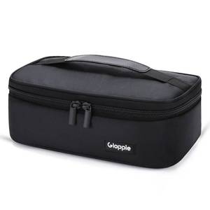 lot 429 image: SEE PHOTOS FOR SIZE REFERENCE Gloppie Small Lunch Bag for Adults & Kids - Compact Insulated Lunch Box, Durable & Food-Grade Lining  Portable Cooler for Work, School, Travel (Black) - Retail $12