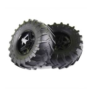 lot 460 image: Building Blocks Technical Parts 2pcs TYRE Tractor Dia. 107X44 & Rim Dia 56 X 34 Compatible with Major Brand for Kids Boys Toy - Retail $10