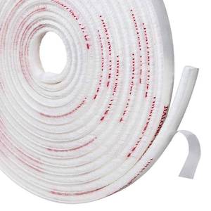 lot 476 image: See Photo for Amount TORRAMI Door Brush Sweep Seal Tape 1132 inch x 316 inch, Brush Door Seals for Sliding Doors Keep Bugs Out Upgraded Package Design No Twist, White - Retail $9