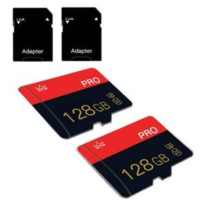 lot 493 image: 2 Pack Micro Memory Card 128GB Class 10 with Adapter High Speed Memory Card for Tablet,Drone - Retail $23