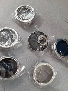 lot 501 image: Solar Mason Jar Lid Lights, 6 Pack 20 LED Waterproof String Fairy Star Patio Garden Wedding  - Retail $0