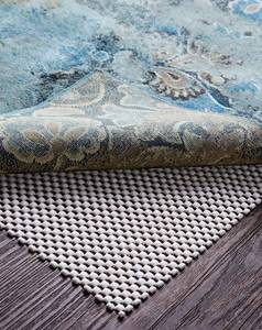 lot 535 image: Veken Rug Gripper Pad for Hardwood Floors, Thick Non Slip Rug Pads for Area Rugs, Rug Grippers for Tile Floors, Under Carpet Anti Skid Mat, Keep Your Rugs Safe and in Place, 2x3 Ft - Retail $10