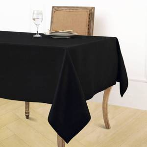 lot 553 image: Solino Home Linen Black Tablecloth 60 x 132 Inch - 100% Pure Linen Rectangular Tablecloth - Machine Washable Table Cloth for Winter, Easter, Mothers Day - Fete
