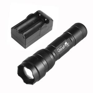 lot 555 image: ULTRAFIRE Single Mode Mini Flashlight,1200 High Lumen Zoomable LED Tactical Flashlight with UFB18 and Charger for Outdoor Camping and Hiking Bright Small Handheld Flashlight 502z - Retail $22
