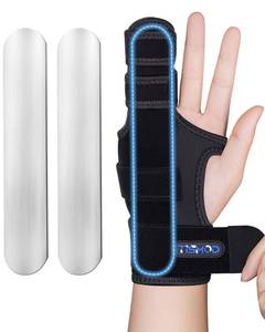 lot 558 image: Finger Splint Brace,Supports Middle,Pinky,Ring,Metacarpals & Knuckles, Left Right Adjustable Hand Braces,Straightener for Trigger Fingers Splints,Broken,Arthritis,Fracture,Sprain,Injury,Tendonitis - Retail $18