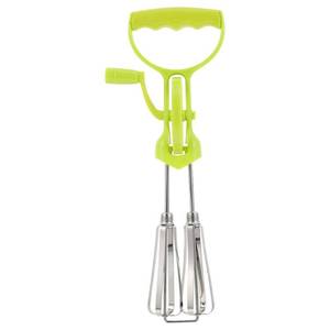 lot 574 image: Cabilock Manual Egg Beater Hand Crank Mixer 11.81 Inch Stainless Steel Kitchen Whisk for Eggs Batter Cream Mixing with Comfortable Grip - Retail $26