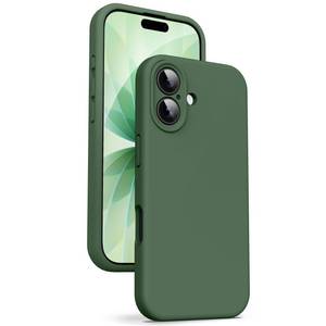 lot 579 image: Supdeal Liquid Silicone Case for iPhone 17 - Camera All-Round Protection Soft Microfiber Lining Anti-Scratch 4 Layer Full Covered Shockproof Gel Rubber Phone Case Cover, 6.3, Green - Retail $16