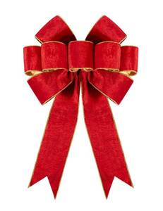 lot 659 image: Utehilly 1Pack Large Christmas Bows Velvet Red Bows Holiday Red Christmas Bows Decorations for Wreath Velvet Bows Decor for Christmas Tree Topper, Front Door, Outdoor(14  12 inch) - Retail $10