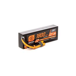 lot 661 image: Spektrum 7.4V 1800mAh 2S 20C Smart G2 LiPo Battery IC3, SPMX18002S20 - Retail $20