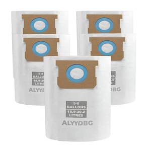lot 676 image: Universal 5-8 Gallon Vac Bags for 2-12 Inch Port Canister, ALYYDBG Type E 90661 9066166, Type H 90671 9067133 VF2004, VHBS VDBS High- Efficiency Disposable Vacuum Collection Filter Bags 5 Pack - Retail $12